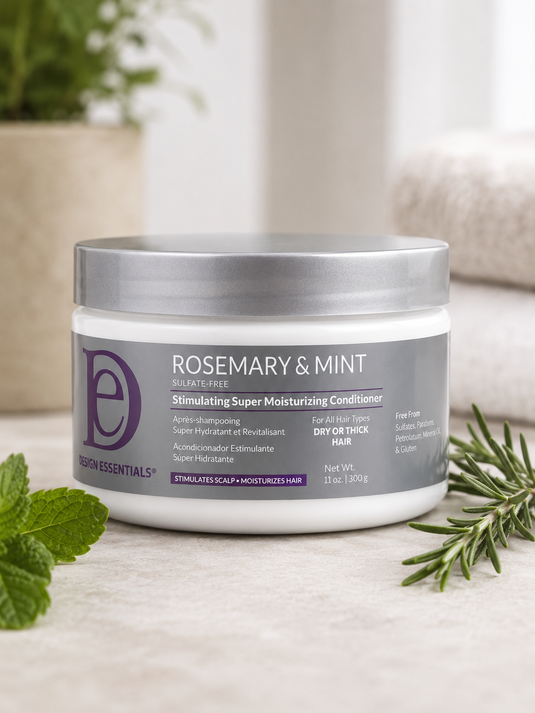 Design Essentials Rosemary & Mint Stimulating Super Moisturizing Conditioner