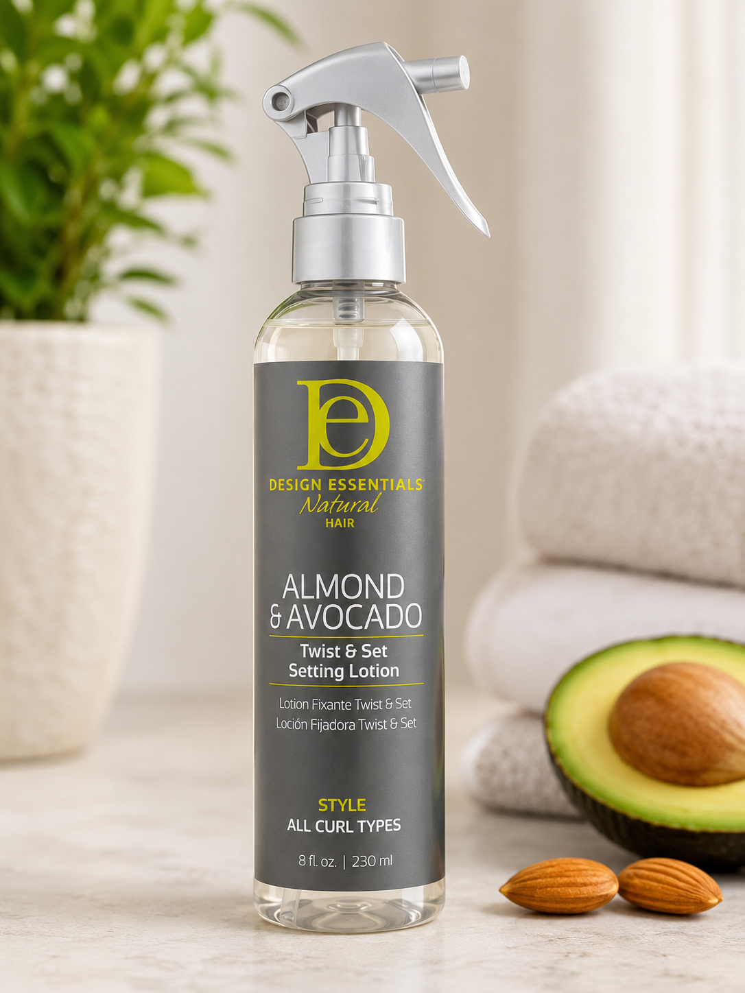 Design Essentials Natural Almond & Avocado Twist Setting Lotion